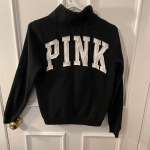Awesome PINK stitched logo quarter zip!
